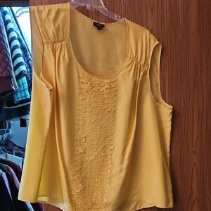 Talbots Sunny Yellow Sleeveless Blouse